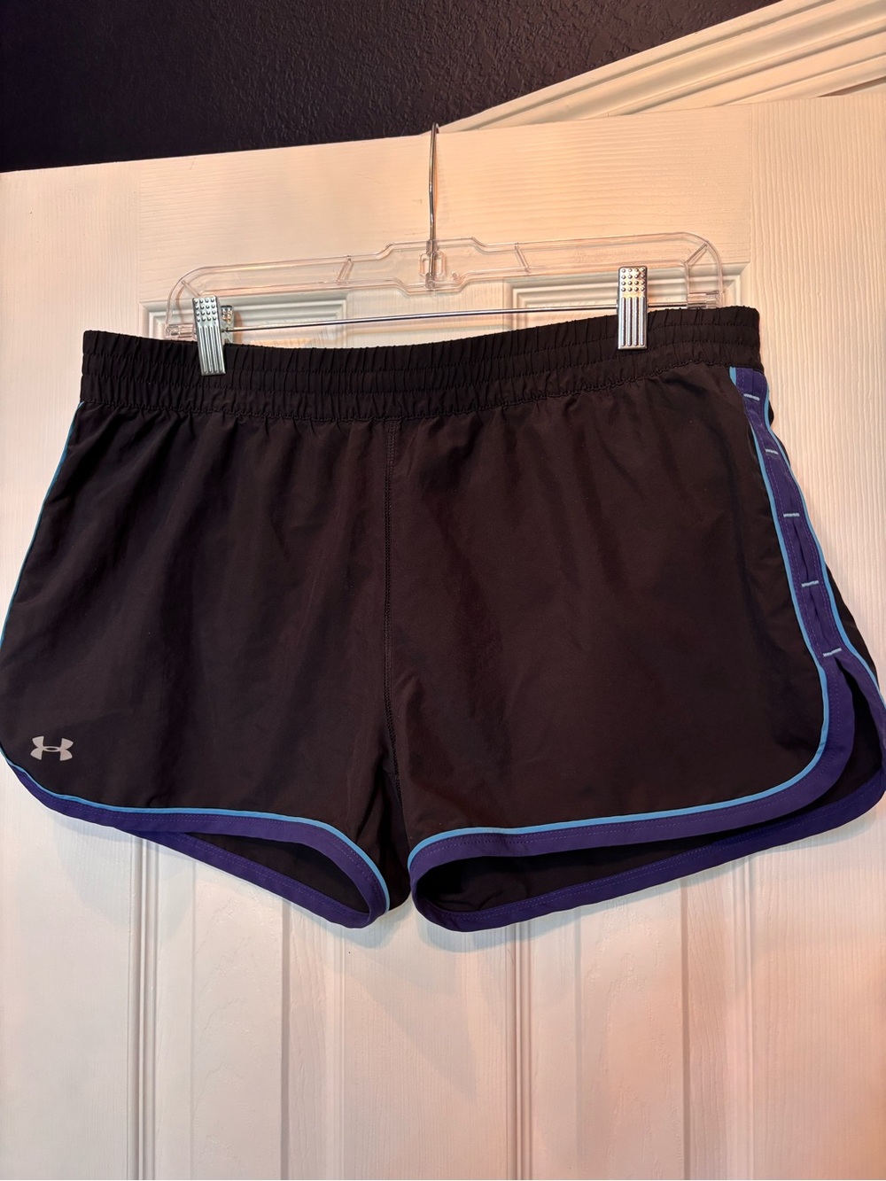 Under Armour Black & Blue Running Shorts